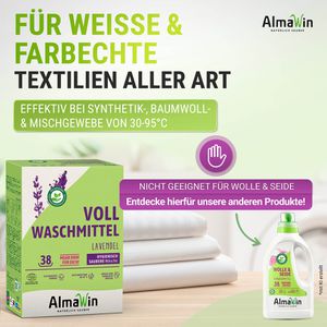 Produktbild für Waschmittel AlmaWin Konzentrat Lavendelduft, vegan