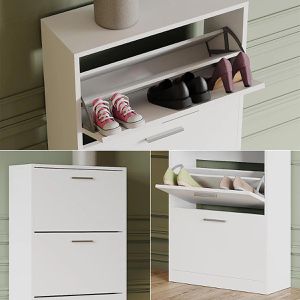 Produktbild für Schuhschrank Vicco Gizmo, weiß
