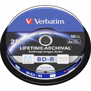 Blu-ray-Rohlinge Verbatim 43825, bedruckbar, M-Disc