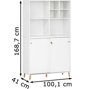 Produktbild für Kombischrank Möbelpartner Serie 500, weiß
