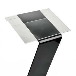 Produktbild für Infoständer Böttcher-AG Caption aus Acrylglas, schwarz, A3