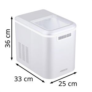 Produktbild für Eiswürfelmaschine Arebos Kunststoff, schwarz