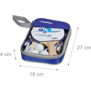 Produktbild für Tischtennisschläger Relaxdays 2-Sterne, 7-teiliges Set