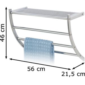 Produktbild für Badregal Wenko Pescara 15578100, aus Edelstahl