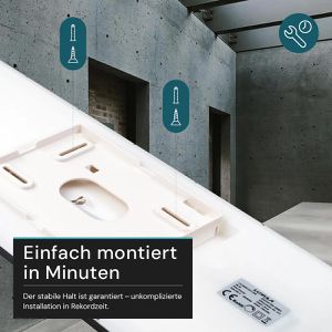 Produktbild für LED-Panel Luxula LX-5820-CCT IP44 wasserfest schwarz 58 x 20cm
