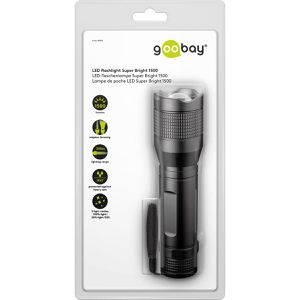 Produktbild für Taschenlampe Goobay Super Bright 1500 LED Batterie