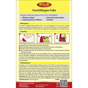 Produktbild für Fruchtfliegenfalle Aeroxon Monitor-Leimfalle
