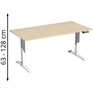 Schreibtisch Geramöbel Elevate Plus, ahorn / weiß