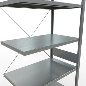 Produktbild für Anbauregal Schulte 12967, 7 Metallböden