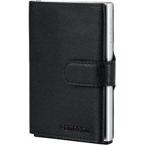 Kreditkartenetui Samsonite Alu Fit Slide-Up Wallet, Echt Leder