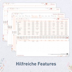 Produktbild für Tischkalender Häfft 12004-5 Sweet Flowers, Wochenkalender quer
