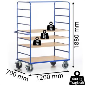 Produktbild für Etagenwagen Rollcart 08-7607