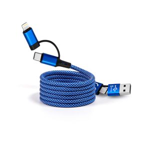 Produktbild für Ladekabel smrter Magneto Ultra 4in1, blau, 1m