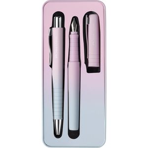 Produktbild für Schreibset Faber-Castell Poly Ball Blushing Sky, 2-teilig