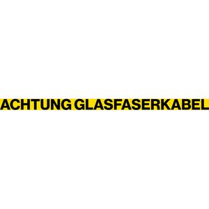 Produktbild für Trassenwarnband Kelmaplast Achtung Glasfaserkabel