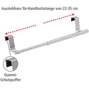 Produktbild für Handtuchhalter Wenko Teleskop 79173100, silber