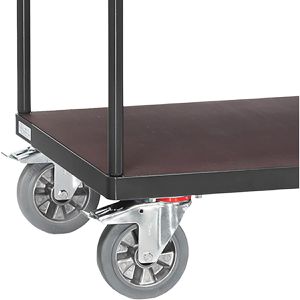 Produktbild für Tischwagen Fetra 12403-7016 Grey Edition, aus Metall &amp; Holz