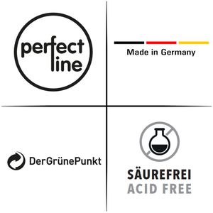 Produktbild für Heftstreifen perfect-line 34 x 150mm, weiß