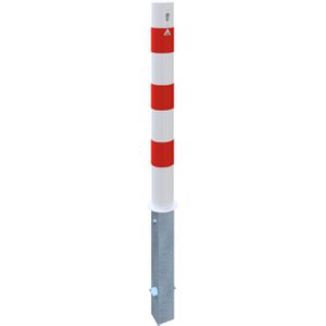 Produktbild für Absperrpfosten Schake 491ZB, rot/weiß, aus Metall