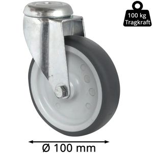 Produktbild für Apparaterolle CASCOO Serie P2T2, mit Rückenloch