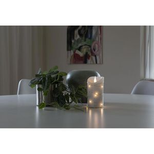 Produktbild für LED-Kerze Konstsmide Echtwachs weiß