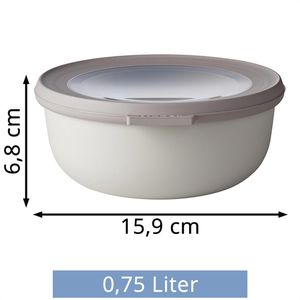 Produktbild für Frischhaltedose Mepal Cirqula rund, aus Kunststoff