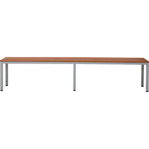 Produktbild für Umkleidebank G-Office SRB, Sitzfläche Holz, 200 cm