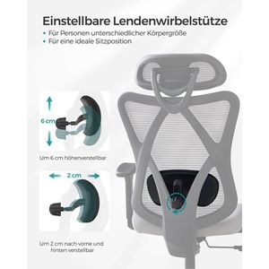 Produktbild für Bürostuhl Songmics OBN063G01