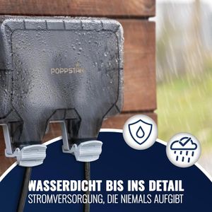 Produktbild für Steckdose Poppstar IP66, Aufputz