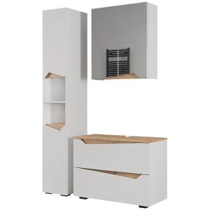 Badmöbel-Set Vicco Marelle, weiß, 3-teilig