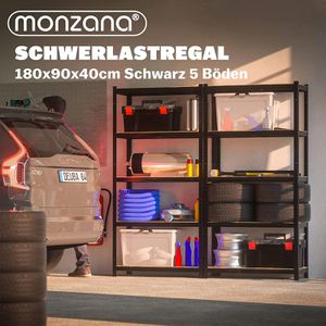 Produktbild für Schwerlastregal Monzana 109547, 5 Holzböden