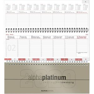 Produktbild für Tischkalender Happy-Produkt quer mit Register