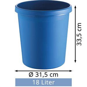 Produktbild für Papierkorb Helit H6105834, the german, blau
