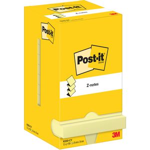 Haftnotizen Post-it Z-Notes Super Sticky, gelb
