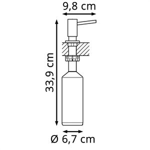 Produktbild für Spülmittelspender GROHE Cube 40649000, verchromt