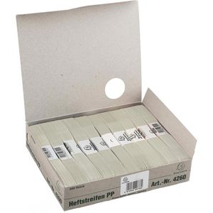 Produktbild für Heftstreifen Exacompta 426010B, 35 x 150mm, grau