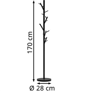 Produktbild für Garderobenständer jankurtz Tree, 494308, schwarz