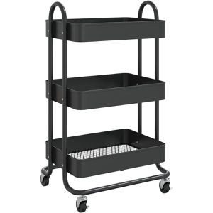 Küchenwagen vidaXL 335865, schwarz