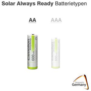 Produktbild für Akku Camelion AlwaysReady Solar, 1,2 V, 600 mAh