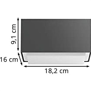 Produktbild für Wandleuchte Philips Hedgehog, aus Aluminium, für außen (IP44)