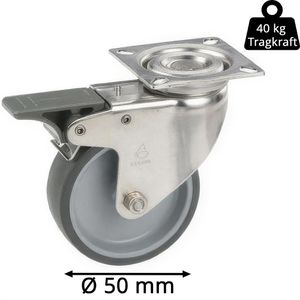 Produktbild für Apparaterolle Dörner+Helmer 771160, mit Anschraubplatte