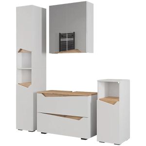 Badmöbel-Set Vicco Marelle, weiß, 4-teilig