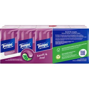 Produktbild für Taschentücher Tempo Sanft und Frei, mit Eukalyptus, Päckchen