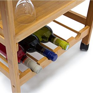 Produktbild für Küchenwagen Relaxdays JAMES L, braun