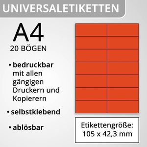 Produktbild für Universaletiketten Herma 5059 Special, rot