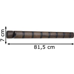 Produktbild für Garderobenleiste Umbra Flip 8, 318858-048, dunkelbraun