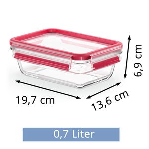 Produktbild für Frischhaltedose Emsa Clip&amp;Close N1040600, aus Glas