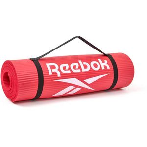 Produktbild für Yogamatte Reebok Trainingsmatte mit Tragegurt, rot, 1 cm stark