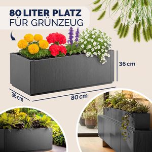 Produktbild für Pflanzkasten CASARIA Ethica anthrazit