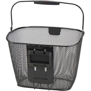 Produktbild für Fahrradkorb KLICKfix Uni Plus, schwarz, aus Metall, 18 Liter